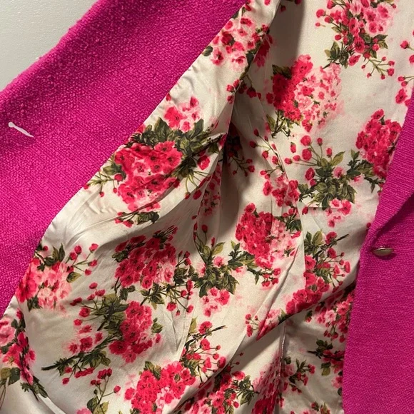 L’Agence Chamberlain Pink Tweed Blazer Jacket Womens 8 - Picture 7 of 7